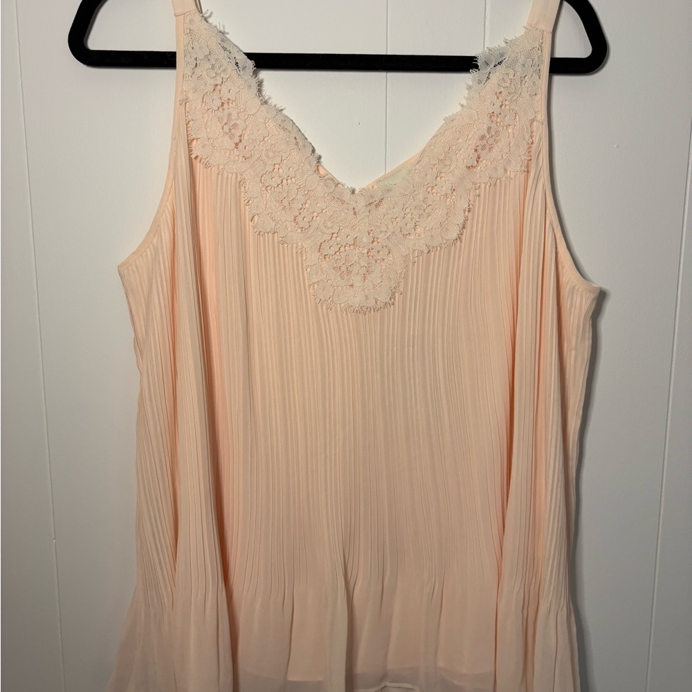 Chico's Pleated Lace Camisole
